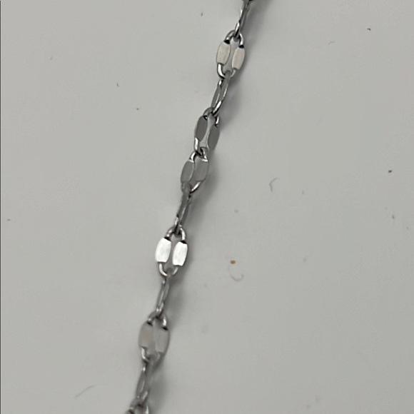 Stainless Steel Silver Multicolor Gemstone Cross Necklace - Picture 4 of 5